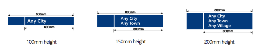 fingerpost arm sizes